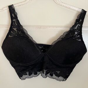 PINK Victoria's Secret Black Lace Bralette